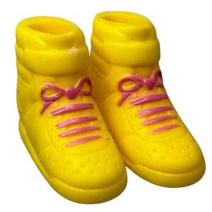 Barbie California Dream Doll Yellow High Top Tennis Squishy Shoes Sun Beach 1987